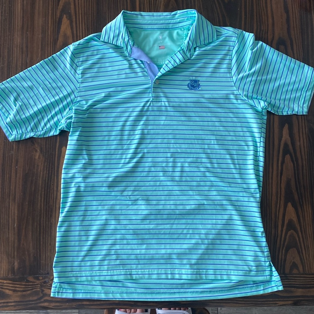 Golf Polo Fairway & Greene Carlton Woods Golf Shirt Size Medium